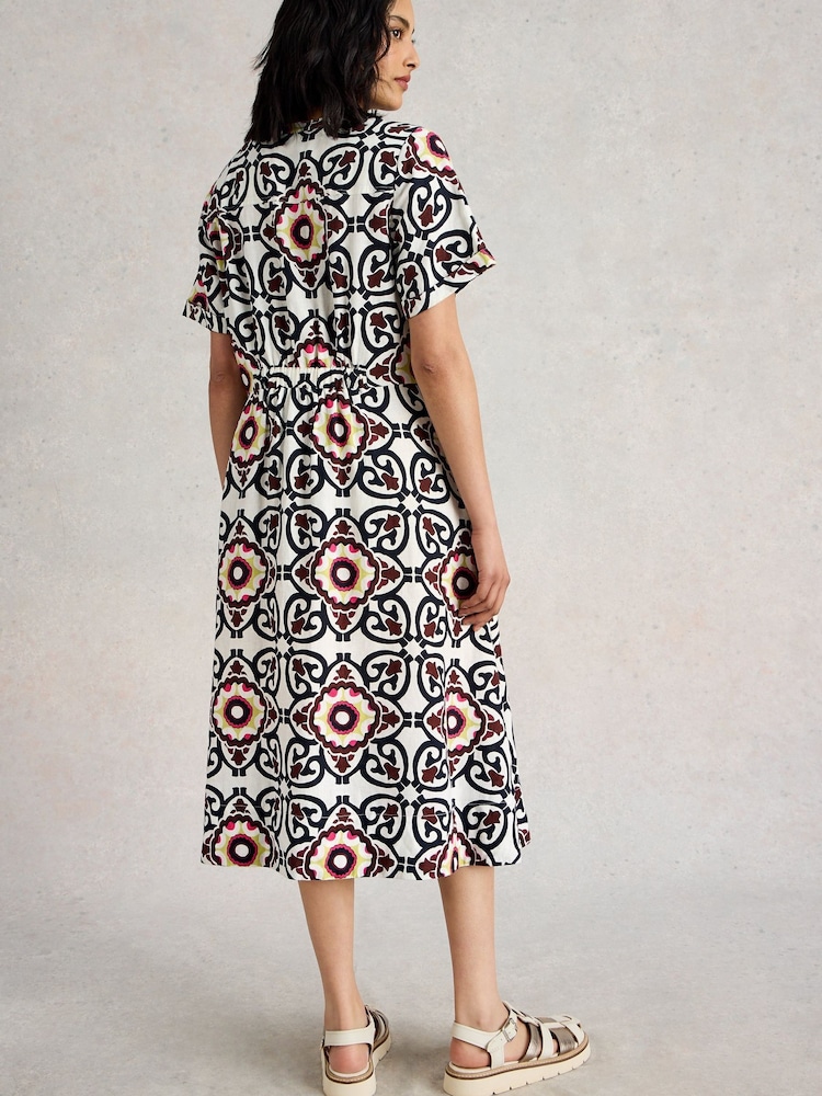 White Stuff White 100% Linen Dress - Image 2 of 6