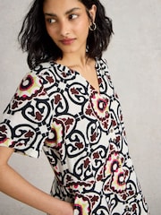 White Stuff White 100% Linen Dress - Image 4 of 6