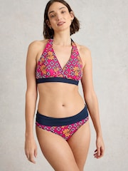 White Stuff Reversible Fold Down Bikini Bottoms - Image 4 of 7