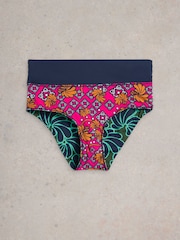 White Stuff Reversible Fold Down Bikini Bottoms - Image 6 of 7