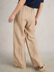 White Stuff Natural 100% Linen Belle Wide Leg Trousers - Image 3 of 6