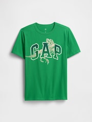 Gap Green Dinosaur Graphic Short Sleeve T-Shirt (4-13yrs) - Image 1 of 3