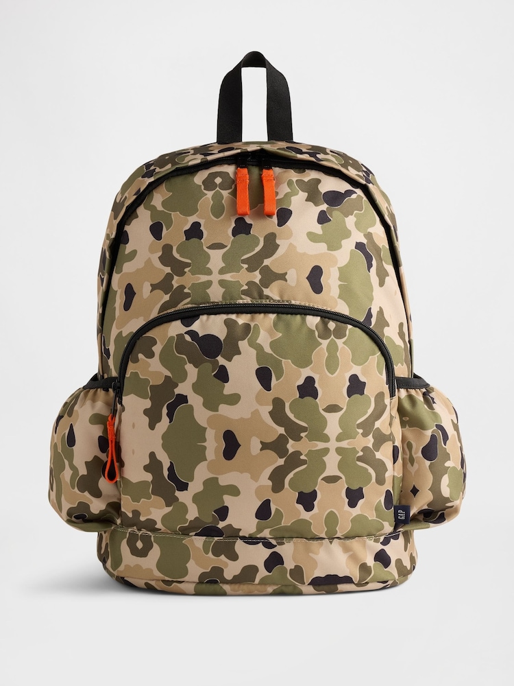 Gap Green Camo Camo Backpack - Image 1 of 3 Gap Green Camo Camo Backpack - Image 1 of 3