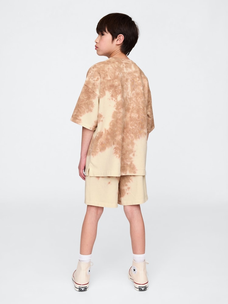 Gap Brown Tye-Die 5" Washed Easy Shorts (4-13yrs) - Image 2 of 5 Gap Brown Tye-Die 5" Washed Easy Shorts (4-13yrs) - Image 2 of 5