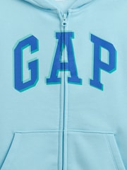 Gap Blue Logo Full Zip Hoodie (4-13yrs) - Image 3 of 3