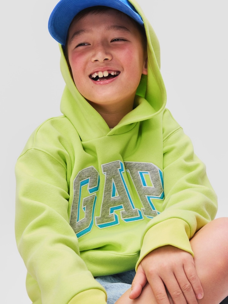 Gap Green Vintage Logo Pull On Hoodie (4-13yrs) - Image 1 of 8