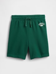 Gap Green Relaxed Logo No-Pocket Pull On Shorts (4-13yrs) - Image 1 of 3