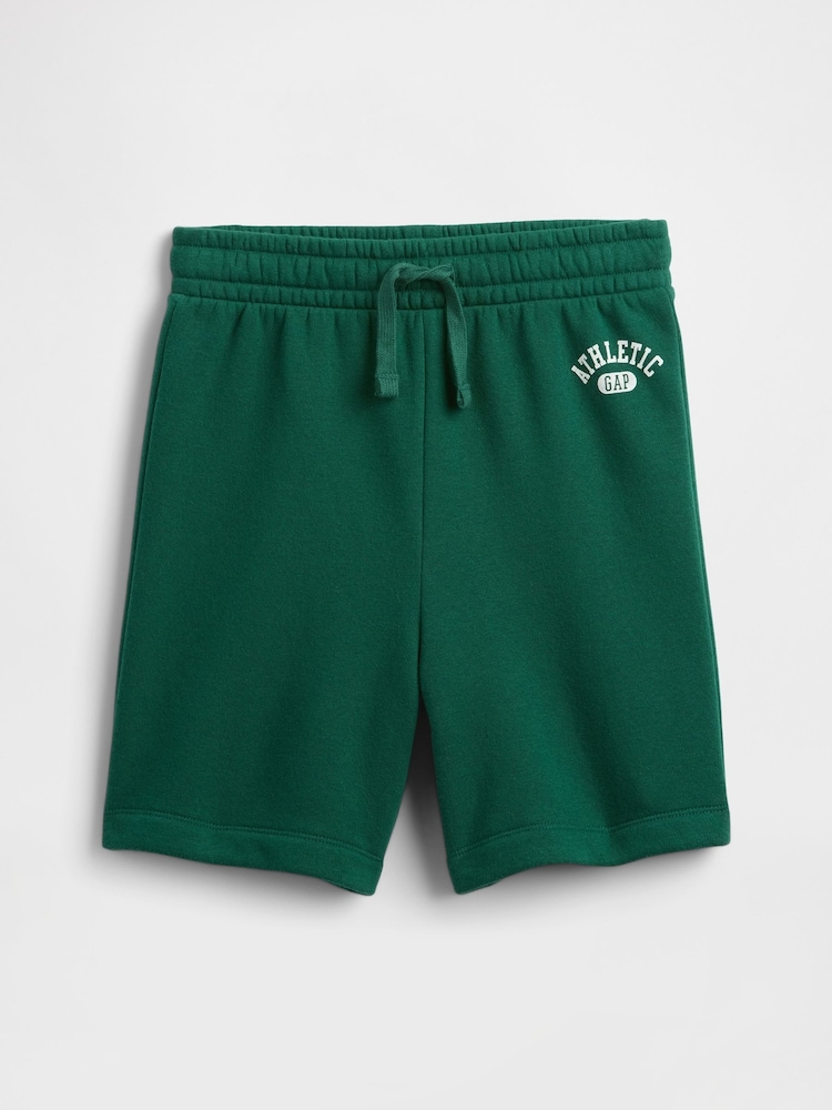 Gap Green Relaxed Logo No-Pocket Pull On Shorts (4-13yrs) - Image 1 of 3