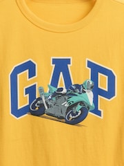 Gap Yellow Graphic Short Sleeve Crew Neck T-Shirt - Image 2 of 2
