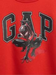 Gap Red Marvel Graphic Sweatshirt - Image 3 of 3