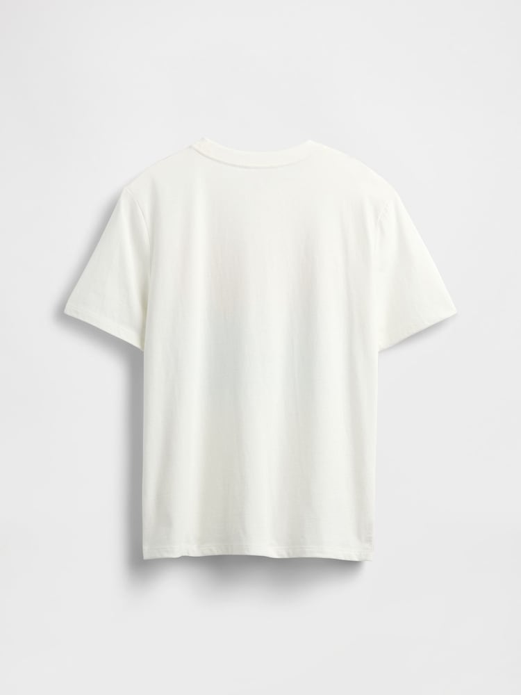Gap White Surfer Graphic Short Sleeve Crew Neck T-Shirt (4-13yrs) - Image 2 of 3