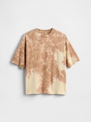 Gap Brown Tie-Dye Heavyweight Short Sleeve T-Shirt (4-13yrs) - Image 1 of 1