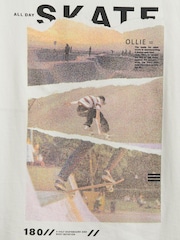 Gap White Skater Graphic Short Sleeve Crew Neck T-Shirt (4-13yrs) - Image 3 of 3