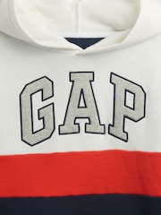 Gap White Relaxed Logo Colourblock Hoodie (4-13yrs) - Image 5 of 5