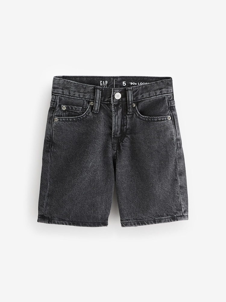 Gap Black 90s Loose Denim Short (5-13yrs) - Image 1 of 4