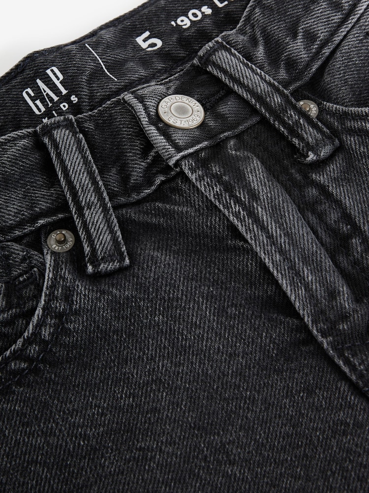 Gap Black 90s Loose Denim Short (5-13yrs) - Image 4 of 4 Gap Black 90s Loose Denim Short (5-13yrs) - Image 4 of 4