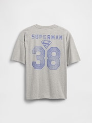 Gap Grey Superman Graphic Short Sleeve T-Shirt (4-13yrs) - Image 2 of 3