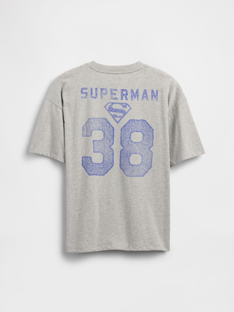 Gap Grey Superman Graphic Short Sleeve T-Shirt (4-13yrs) - Image 2 of 3