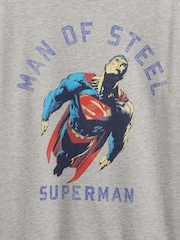 Gap Grey Superman Graphic Short Sleeve T-Shirt (4-13yrs) - Image 3 of 3