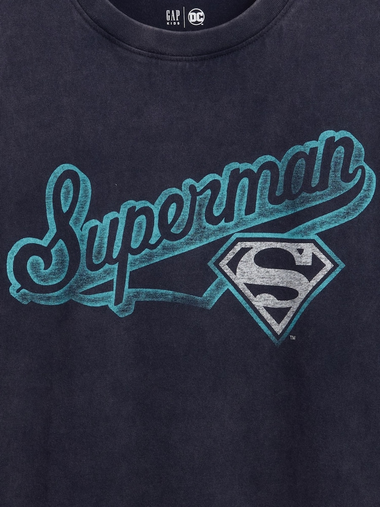 Gap Navy/Blue Superman Graphic Short Sleeve T-Shirt (4-13yrs) - Image 3 of 3