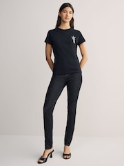 Calça jeans BOSS Slim Fit Maye Stretch Denim - Imagem 3 de 6