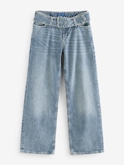 HUGO Blue Relaxed Fit Glory Mid Wash Denim Jeans - Image 1 of 1