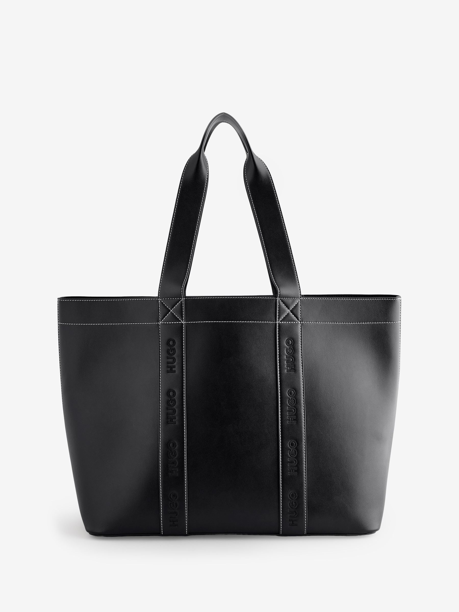 Buy HUGO Black Becky Logo Strap Tote Bag from Next USA