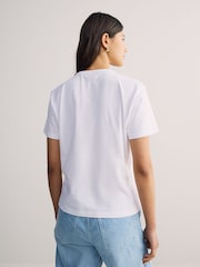 HUGO White Destrel Graphic Print T-Shirt - Image 2 of 5