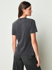 HUGO Black Damacia Ribbon Graphic Print Logo T-Shirt - Image 3 of 4