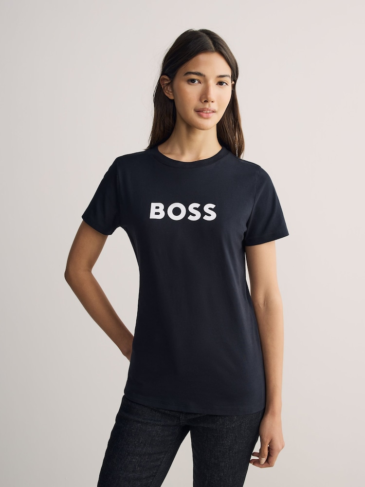 BOSS Black Large Slim Fit Logo T-shirt - Image 1 of 5