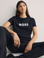 BOSS Black Large Slim Fit Logo T-shirt - Image 2 of 5