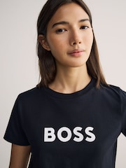 BOSS Black Large Slim Fit Logo T-shirt - Image 4 of 5