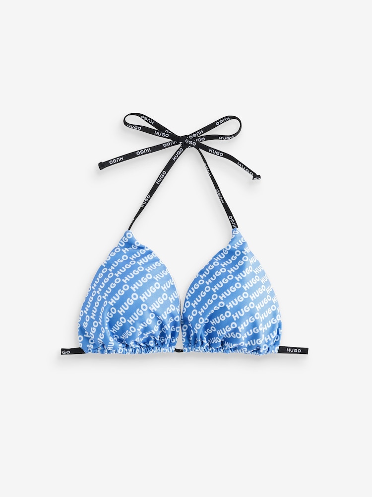 HUGO Blue Print Triangle Bikini Top - Image 1 of 1 HUGO Blue Print Triangle Bikini Top - Image 1 of 1