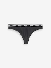 HUGO Blue Logo Waistband Thongs 3 Pack - Image 2 of 4