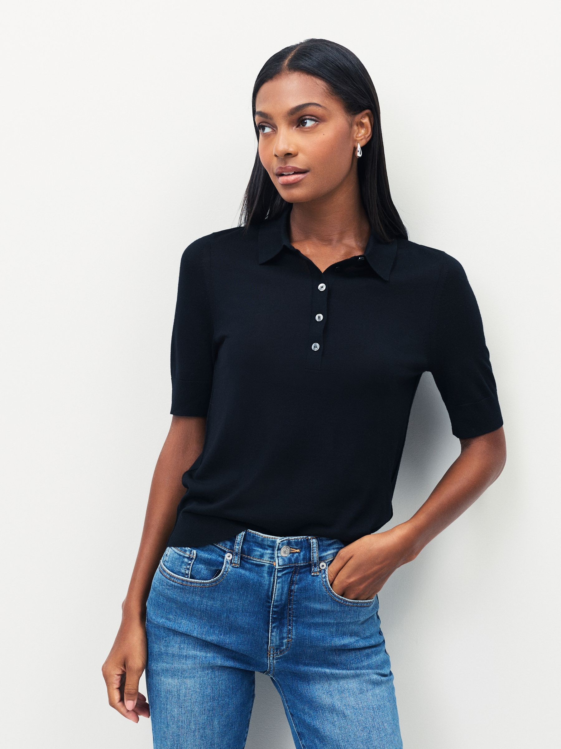 Buy BOSS Black Fidenka Knit Polo Shirt from Next USA