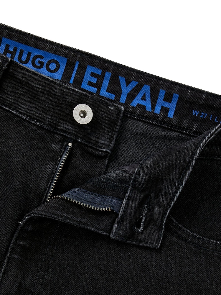 HUGO Black Elyah Straight Fit Denim Jeans - Image 2 of 2