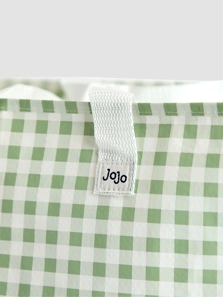 JoJo Maman Bébé Sage Gingham Enormous Storage Bag - Image 2 of 2 JoJo Maman Bébé Sage Gingham Enormous Storage Bag - Image 2 of 2