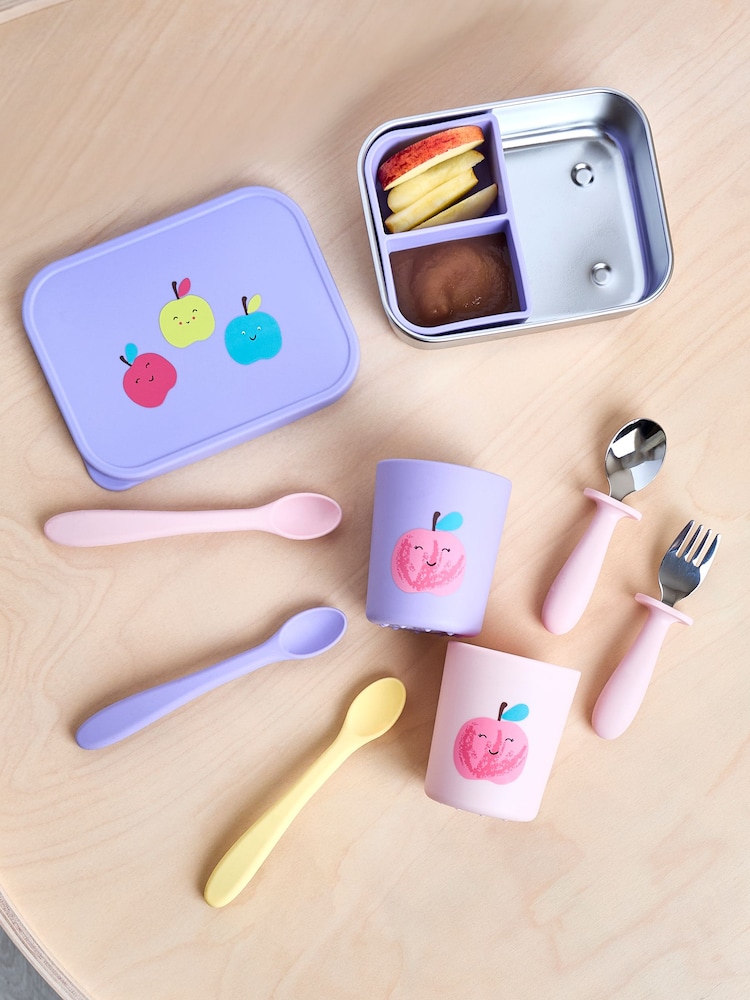 JoJo Maman Bébé Apples 2-Pack Silicone Cups - Image 2 of 5
