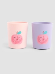 JoJo Maman Bébé Apples 2-Pack Silicone Cups - Image 3 of 5