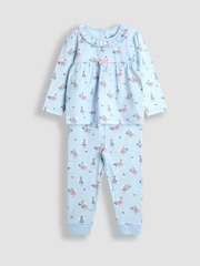 JoJo Maman Bébé Lilac Fairy Character Appliqué Jersey Pyjamas - Image 1 of 6