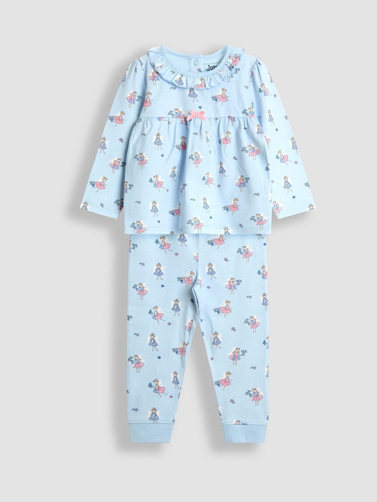 JoJo Maman Bébé Lilac Fairy Character Appliqué Jersey Pyjamas - Image 1 of 6 JoJo Maman Bébé Lilac Fairy Character Appliqué Jersey Pyjamas - Image 1 of 6