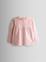 JoJo Maman Bébé Pink Bunny Character Appliqué Jersey Pyjamas - Image 3 of 7