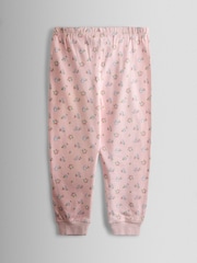 JoJo Maman Bébé Pink Bunny Character Appliqué Jersey Pyjamas - Image 5 of 7