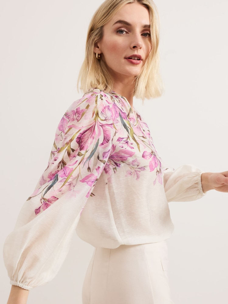Phase Eight Gisela Floral Blouse - Image 5 of 6