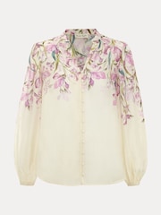 Phase Eight Pink Gisela Floral Blouse - Image 6 of 6
