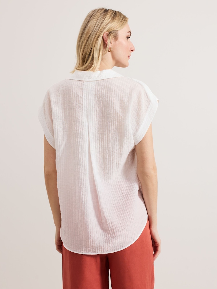 Phase Eight White Chrissy Blouse - Image 2 of 7 Phase Eight White Chrissy Blouse - Image 2 of 7