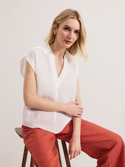 Phase Eight White Chrissy Blouse - Image 4 of 7