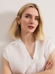 Phase Eight White Chrissy Blouse - Image 5 of 7