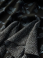 Mint Velvet Black Floral Print Midi Dress - Image 9 of 9