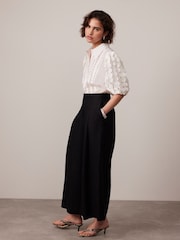 Mint Velvet White Organza Puff Sleeve Shirt - Image 4 of 7